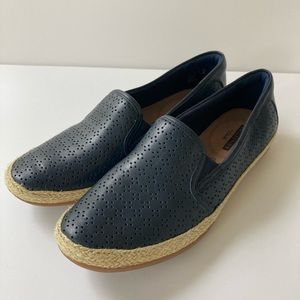 Clarks Collection Navy Perforated Espadrilles 6.5